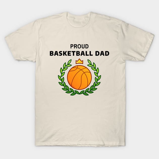 Proud Basketball Dad T-Shirt by CHADDINGTONS